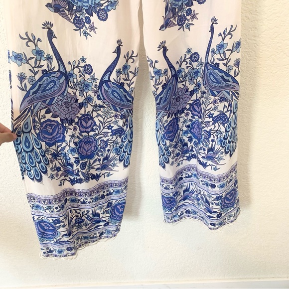 Spell Hotel Paradiso Floral Peacock Jumpsuit in Bluebird Size XS - Picture 9 of 12